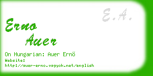 erno auer business card